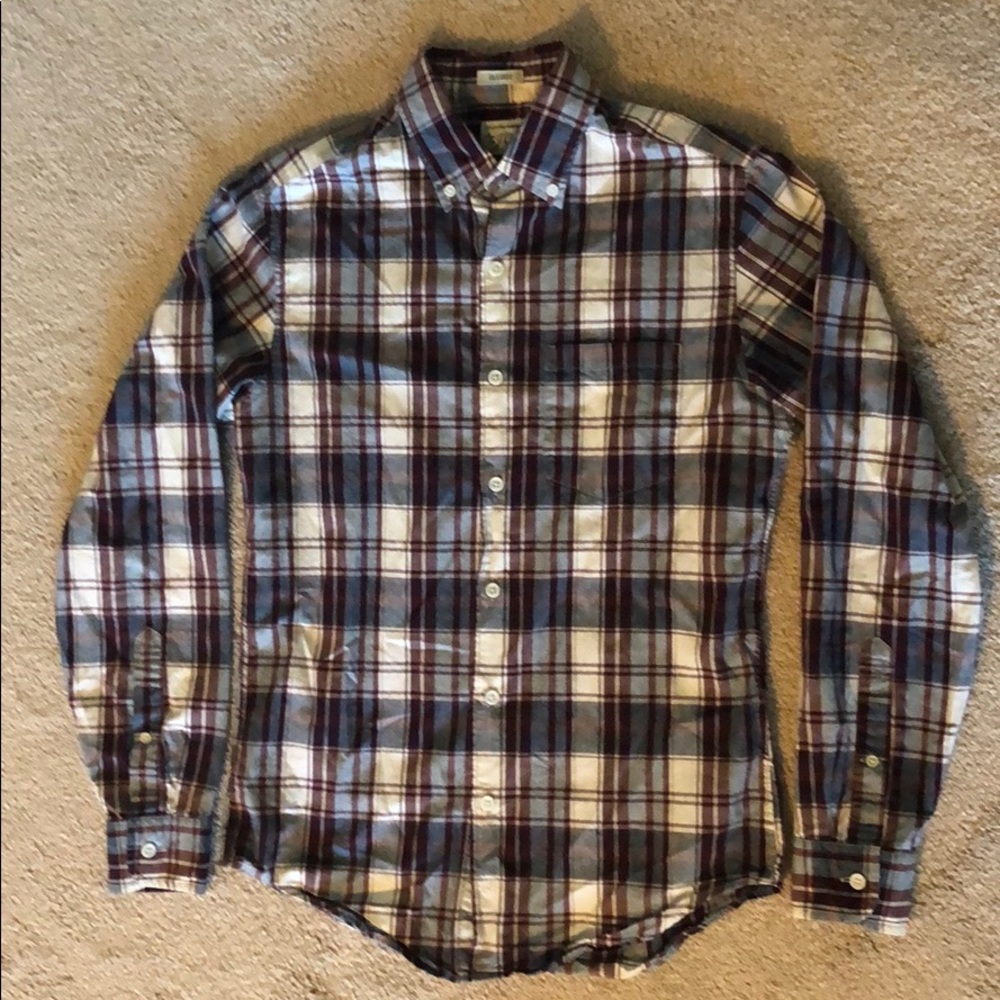 J. Crew long sleeve plaid button down shirt